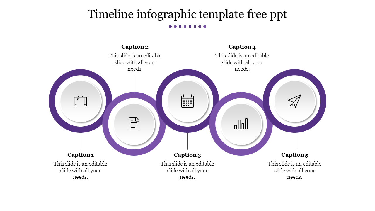 Free - Stunning Timeline Infographic Template Free PPT Slides